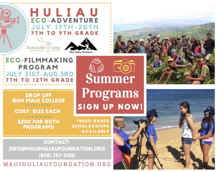 Maui Huliau Summer Camp Ad Maui Huliau Foundation