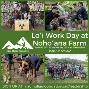 Lo'i Work Day - Maui Huliau Foundation